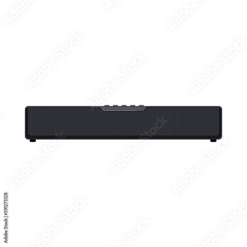 speaker soundbar audio cartoon vector illustration