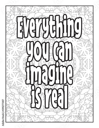 Quotes. Motivational quotes coloring page. Inspirational quotes coloring page. Positive quotes coloring page. Good vibes. Motivational swear word. Motivational typography. Mandala Coloring Pages