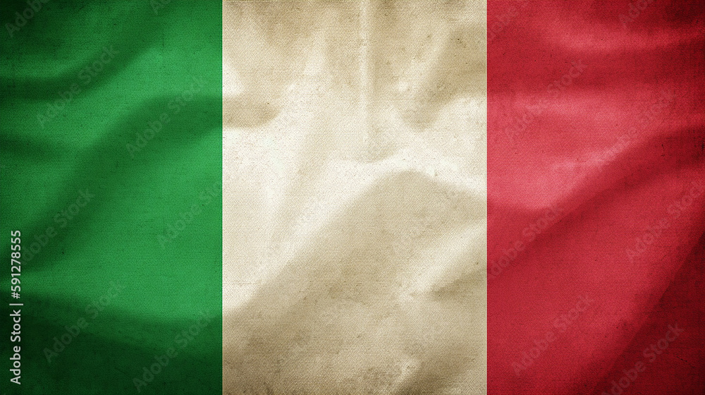 an Italian paper flag, background, backdrop