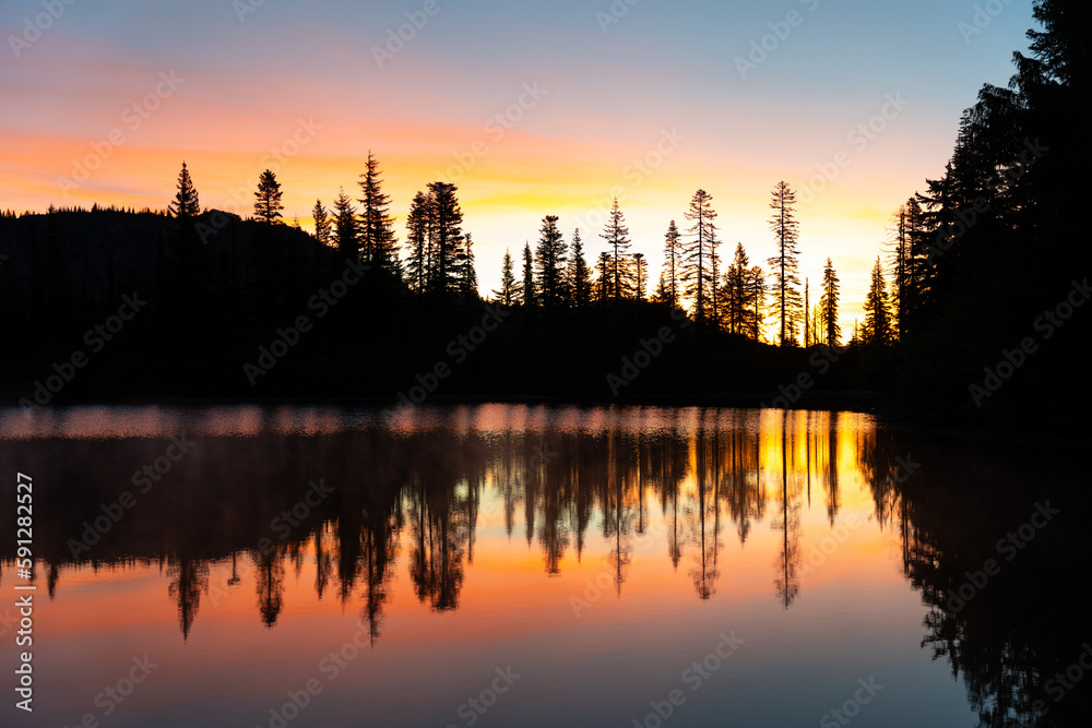 Bench Lake at Sunrise