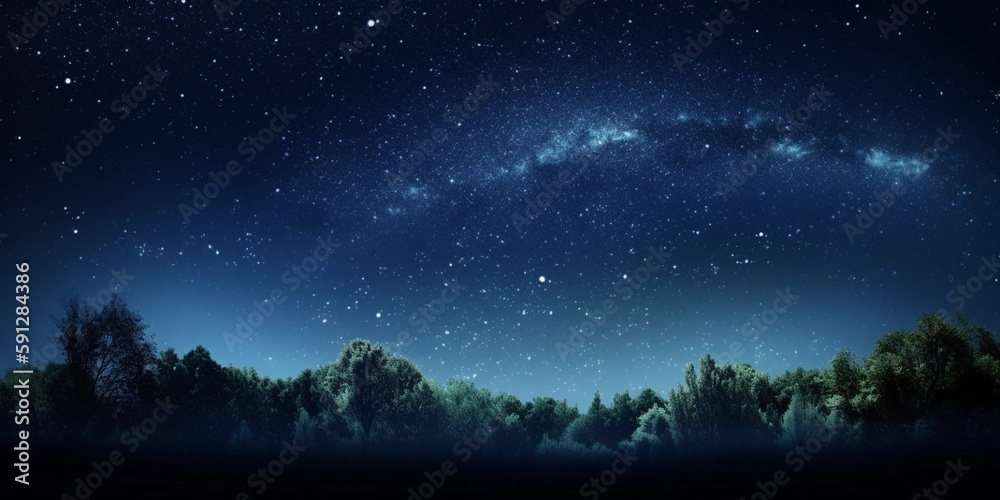 beautiful sky night with stars background