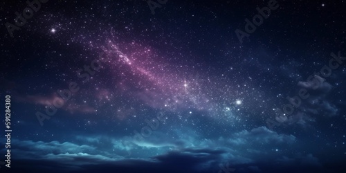 beautiful sky night with stars background © Lucas