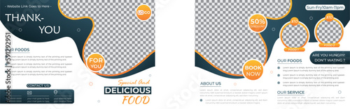 Special Delicious Food Menu Bifold Brochure Creative Design, 4 Page Brochure Flyer Design Template Design Suitable for Restaurant Business