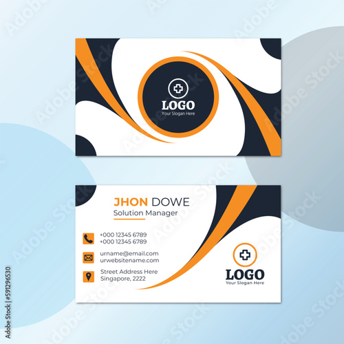 Modern and simple business card design template