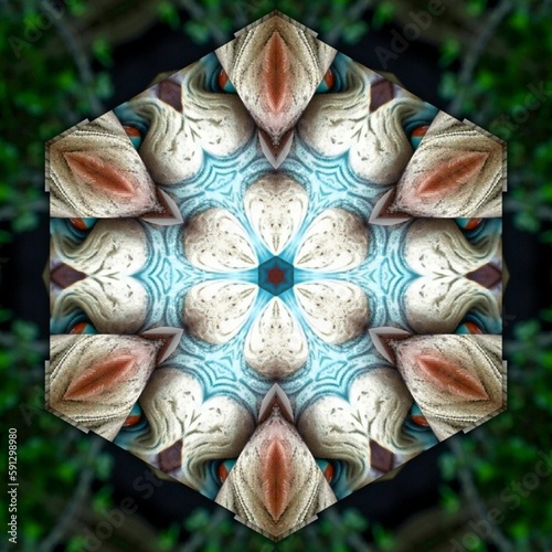 Abstratic , Mandala , esoteric , decorative , decor , flower , geometric , symmetric , Multicolor , Style , Fractal , Energy , Elemental , Kaledoscope , Mental , Emotion . photo