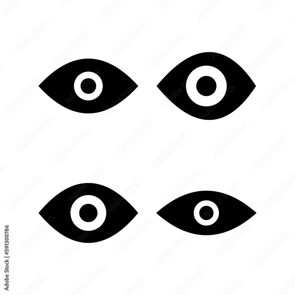 Eye icon vector illustration. Eye sign and symbol. Look and Vision icon.