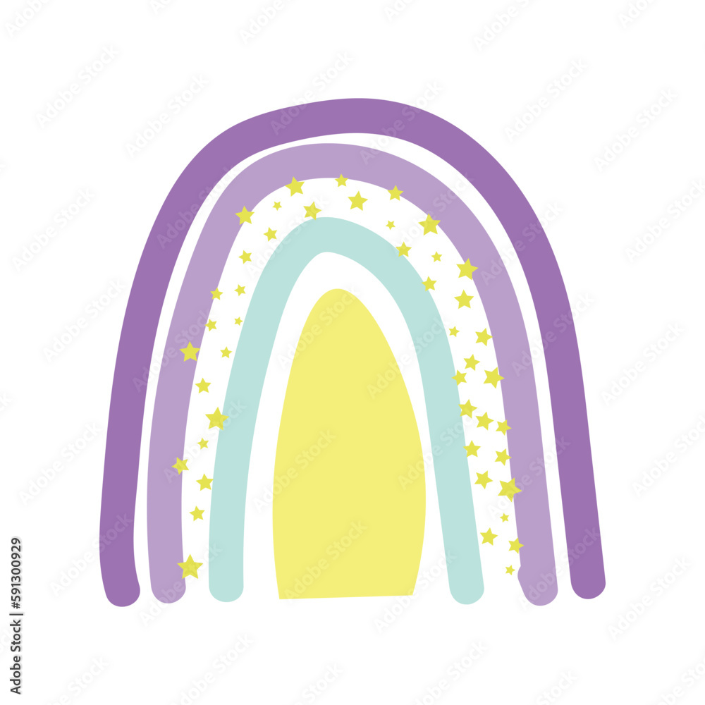 Beautiful rainbow on white background Beautiful rainbow on white background