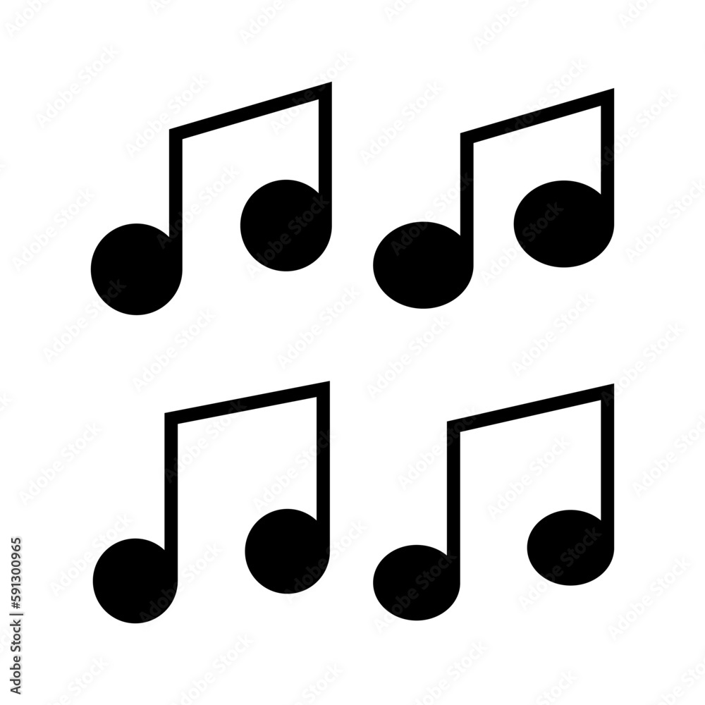 Music icon vector illustration. note music sign and symbol Music icon vector illustration. note music sign and symbol