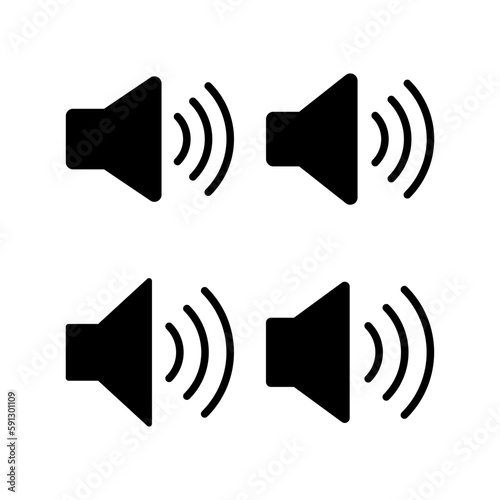 Speaker icon vector illustration. volume sign and symbol. loudspeaker icon. sound symbol