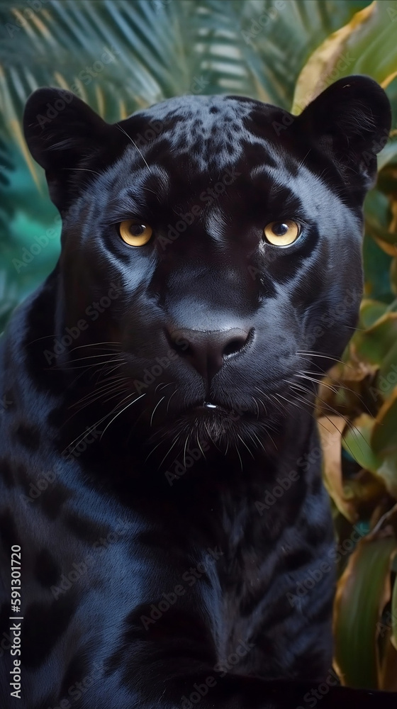 Exotic black panther.