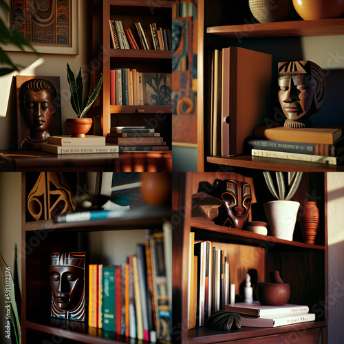 reading a book