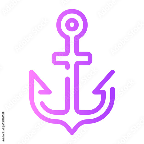 anchor gradient icon