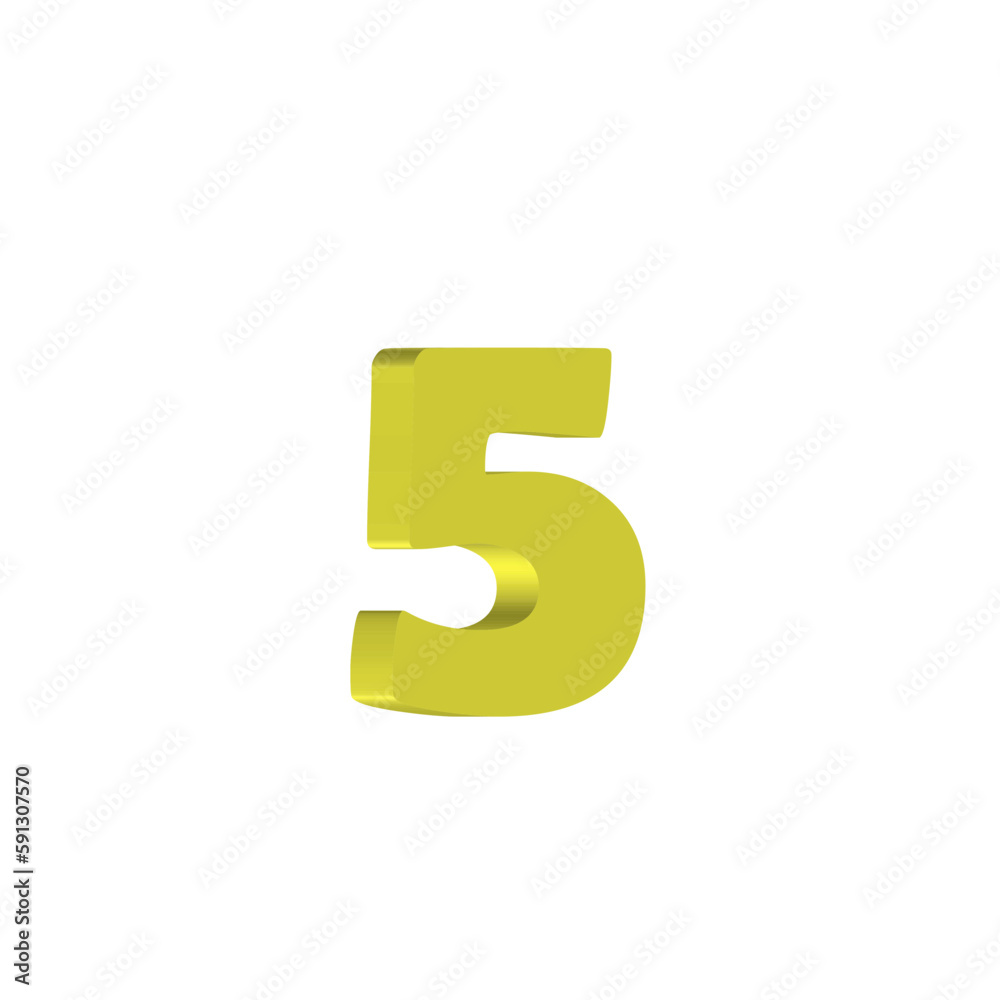 Gold Number 3D Gold Number 3D