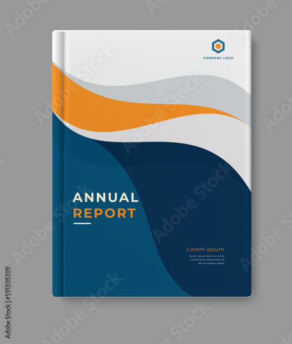 business annual report modern minimalist cover design