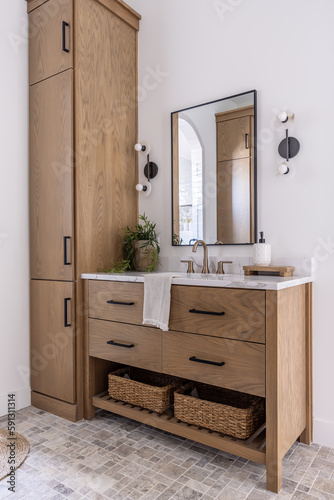 bathroom with furniture
