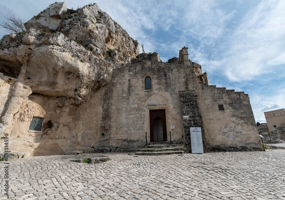 Madonna de Idris rock church, Matera.