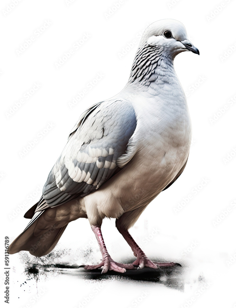 Naklejka premium Dove, Watercolor, Bird, Logo, Beautiful. Generative AI