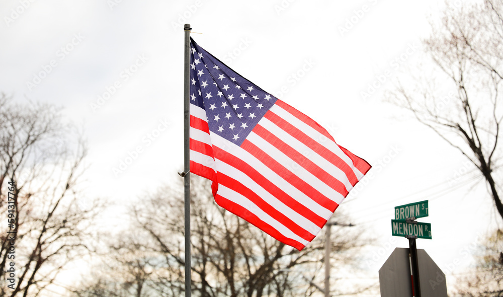 US Flag Symbolizing American Values Of Freedom Democracy And us-flag-symbolizing-american-values-of-freedom-democracy-and