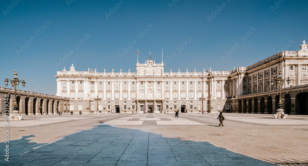 The Royal of Madrid at Plaza de la Armería, Spain