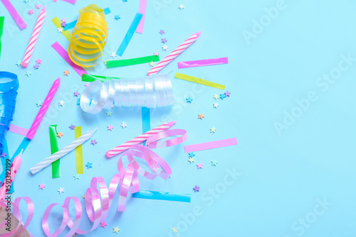 Colorful birthday party cel...