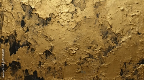 Clean and realistic gold texture background - AI Generated © Pedro