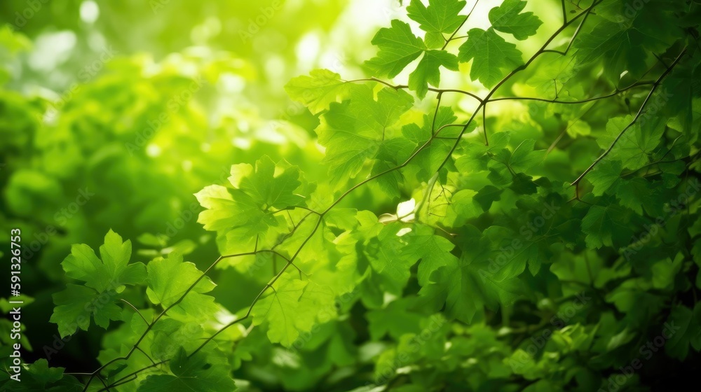 Fresh spring greens and verdant rich green colors Fresh spring greens and verdant rich green colors