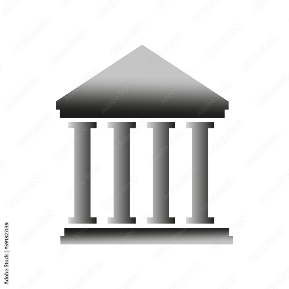 Columns with a roof. Vector illustration. Columns with a roof. Vector illustration.