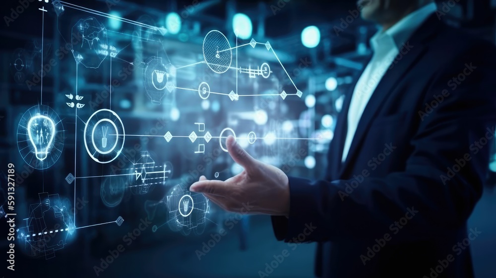 Fototapeta premium Conceptual image for Business and Technology
