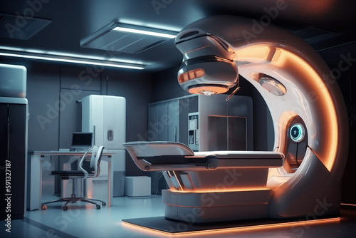 radiation therapy machine oncology care generative ai photo