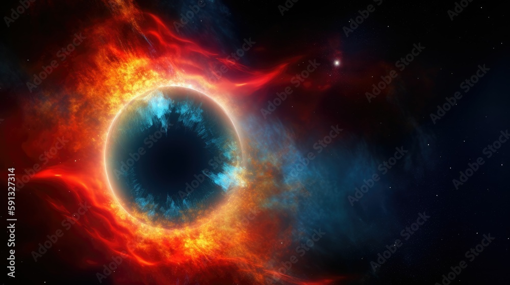Vibrant nebula in deep space wallpaper Vibrant nebula in deep space wallpaper