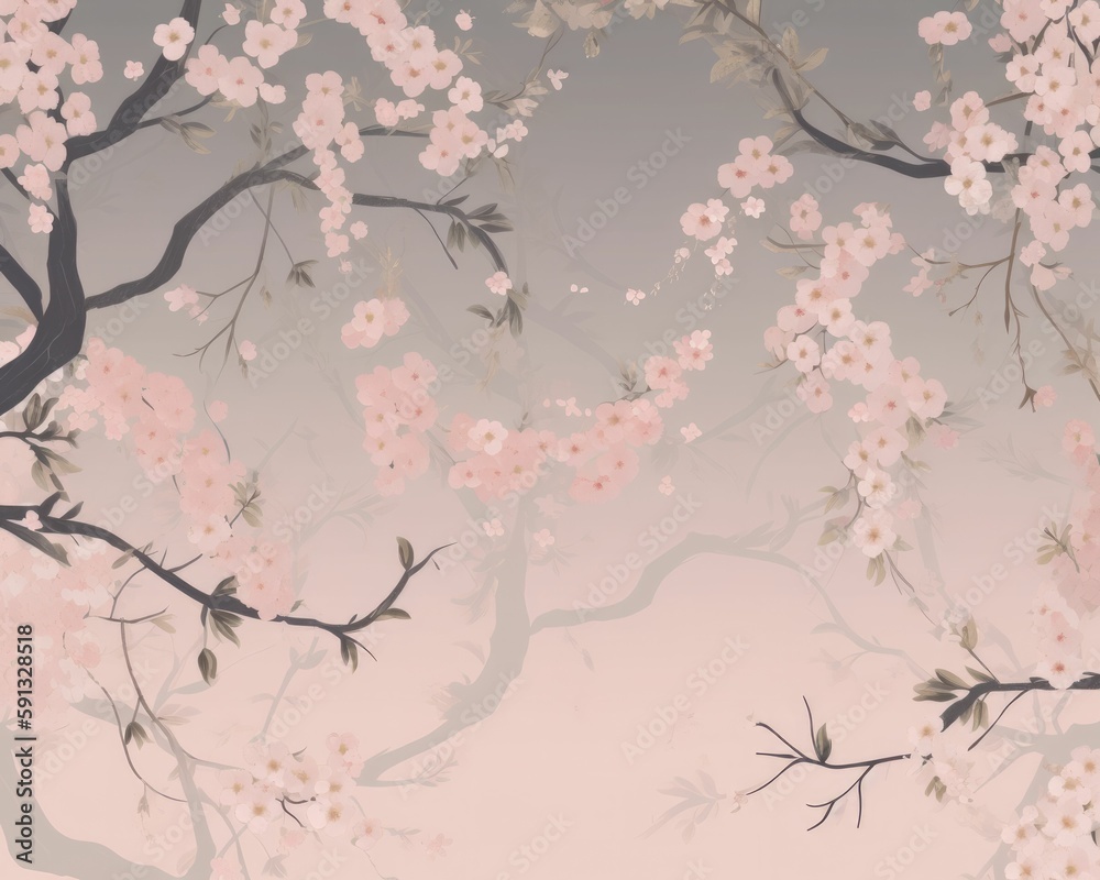 Dreamy Asian-inspired Cherry Blossom wallpaper Dreamy Asian-inspired Cherry Blossom wallpaper