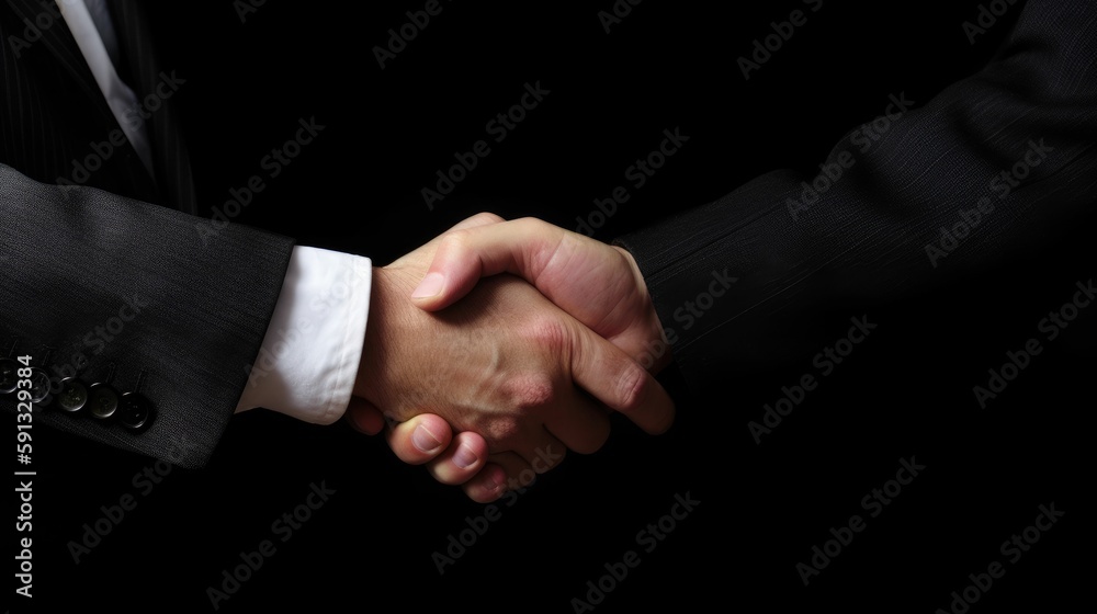 Corporate handshake representing trust and partnership Corporate handshake representing trust and partnership