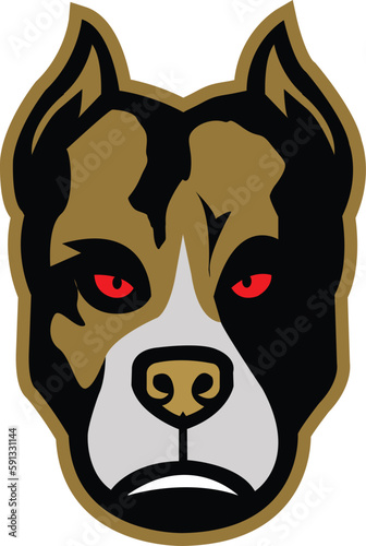 Dog Head Logo Vector Template Illustration Design. Mascot Transparent dog Logo design Dogsport logo photo