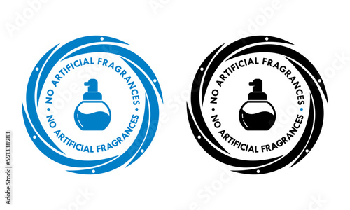 no articial fragrances badge template illustration