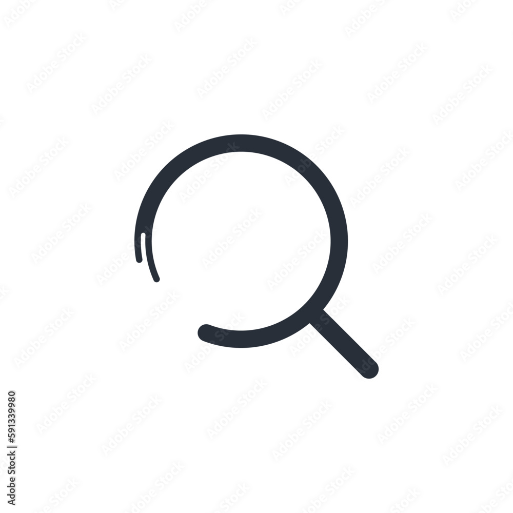 Fast mobile search. Vector linear icon isolated on white background. Fast mobile search. Vector linear icon isolated on white background.