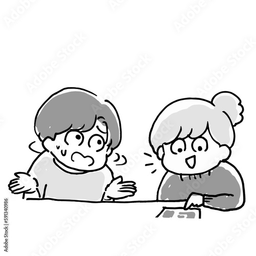 計画を立てる会議が難航している様子