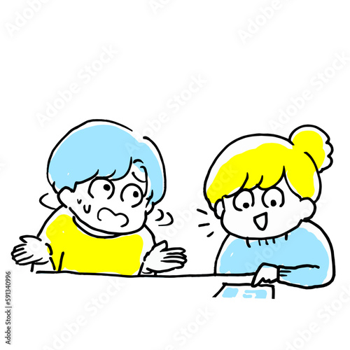 計画を立てる会議が難航している様子