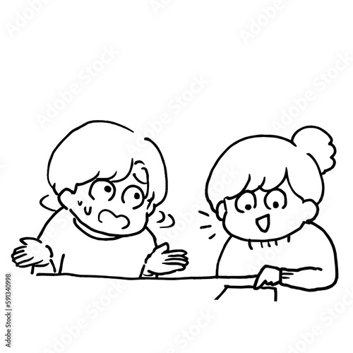 計画を立てる会議が難航している様子