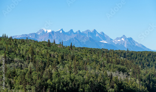 Fotografie Seven Sisters Peaks in the Bulkley Ranges, British Columbia, Canada