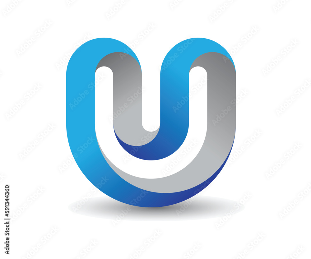 Modern U logo design vector template Modern U logo design vector template