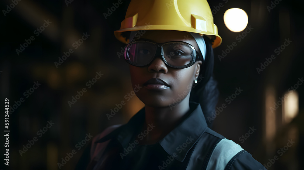 work with vision of the future in the industry, concept work responsibility