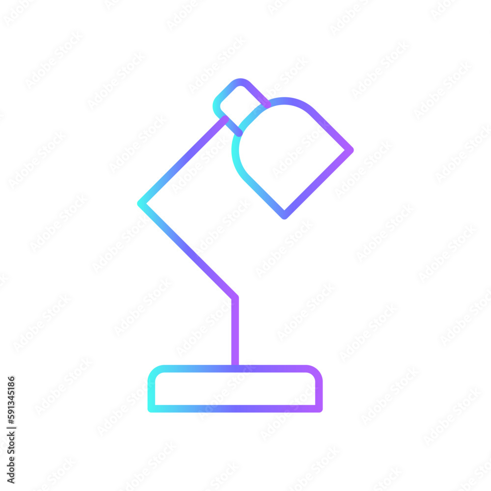 Table Lamp Business and office icon with blue duotone style. light, lightbulb, bulb, electricity, innovation, creative, power. Vector illustration Table Lamp Business and office icon with blue duotone style. light, lightbulb, bulb, electricity, innovation, creative, power. Vector illustration