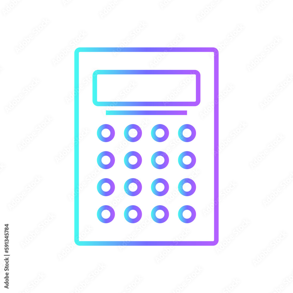 Calculator Business and Office icon with blue duotone style. financial, accounting, concept, economy, display, mathematics, math. Vector illustration Calculator Business and Office icon with blue duotone style. financial, accounting, concept, economy, display, mathematics, math. Vector illustration