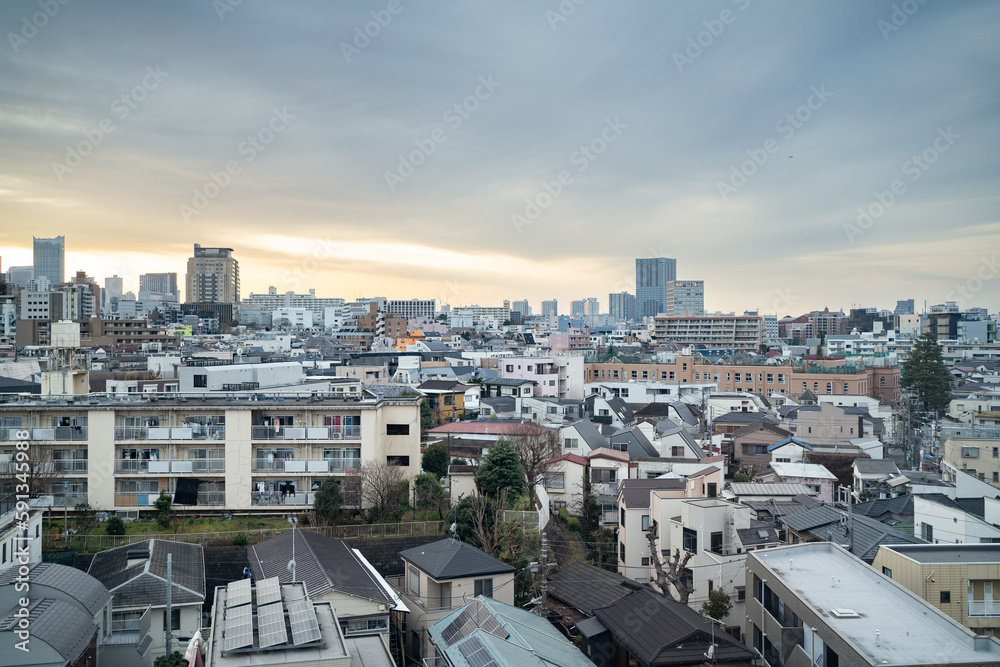 A view of Shinjuku city, Japan