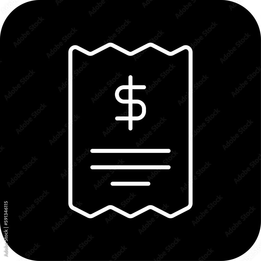 Invoice Finance icon with black filled line style. paper, payment, document, receipt, tax, bill, report. Vector illustration Invoice Finance icon with black filled line style. paper, payment, document, receipt, tax, bill, report. Vector illustration