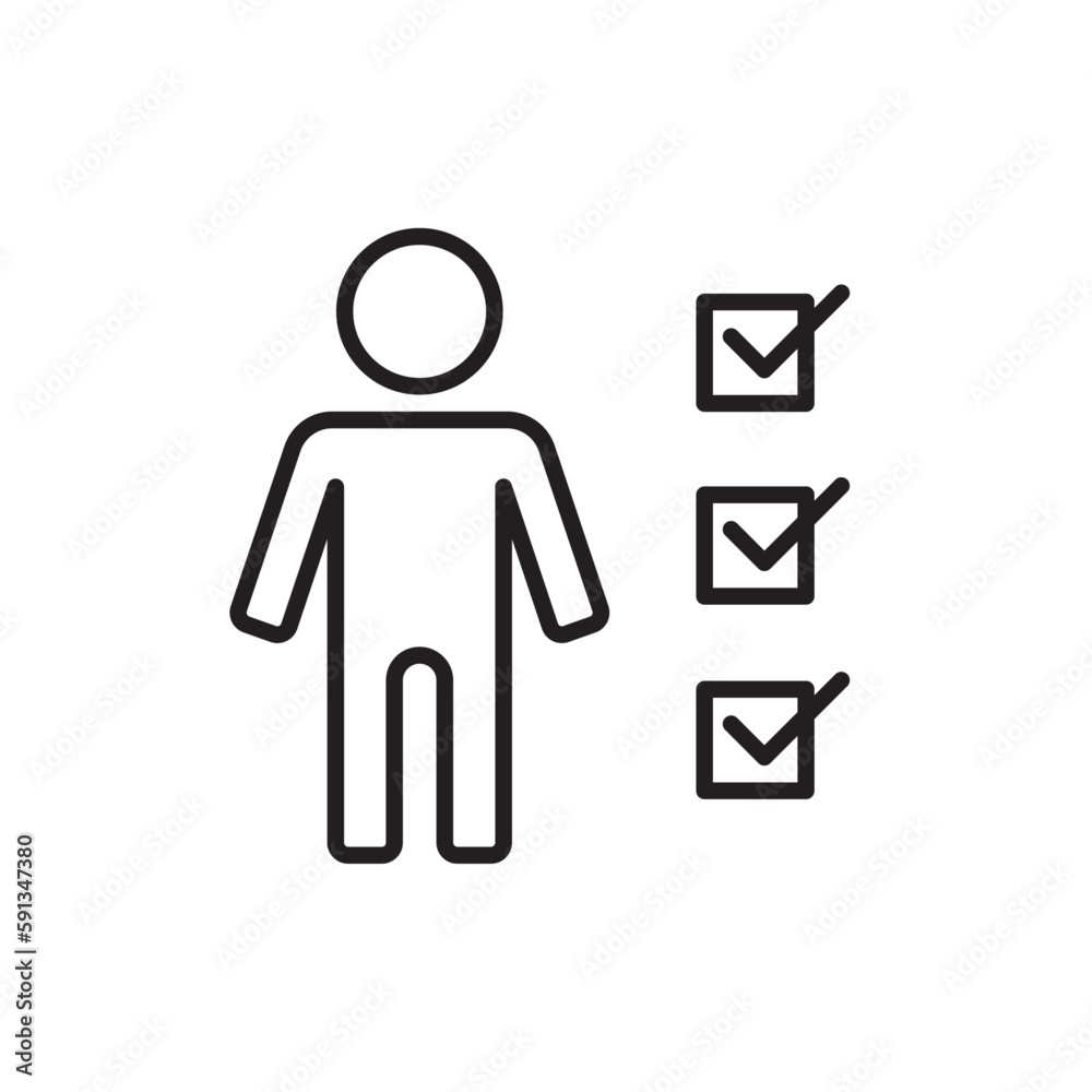 Candidate Business people icon with black outline style. human, people, job, career, leadership, employee, person. Vector illustration Candidate Business people icon with black outline style. human, people, job, career, leadership, employee, person. Vector illustration