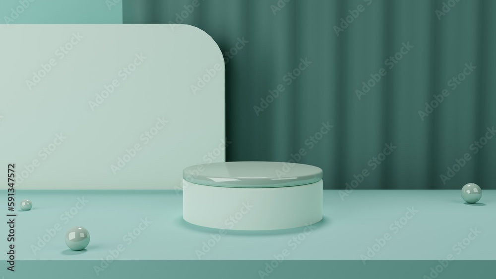 3D Podium render