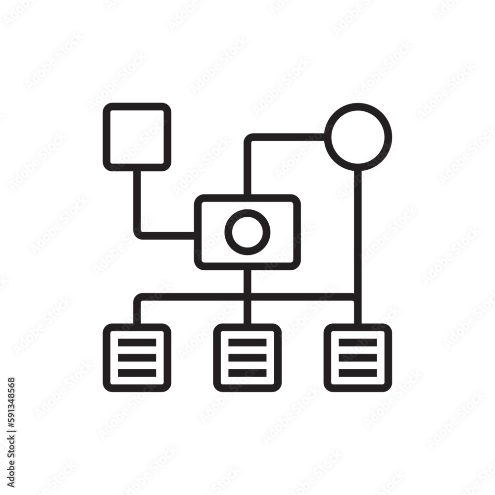 Algorithm Data management iconwith black outline style. data, digital, information, symbol, programming, software, ai. Vector illustration Algorithm Data management iconwith black outline style. data, digital, information, symbol, programming, software, ai. Vector illustration