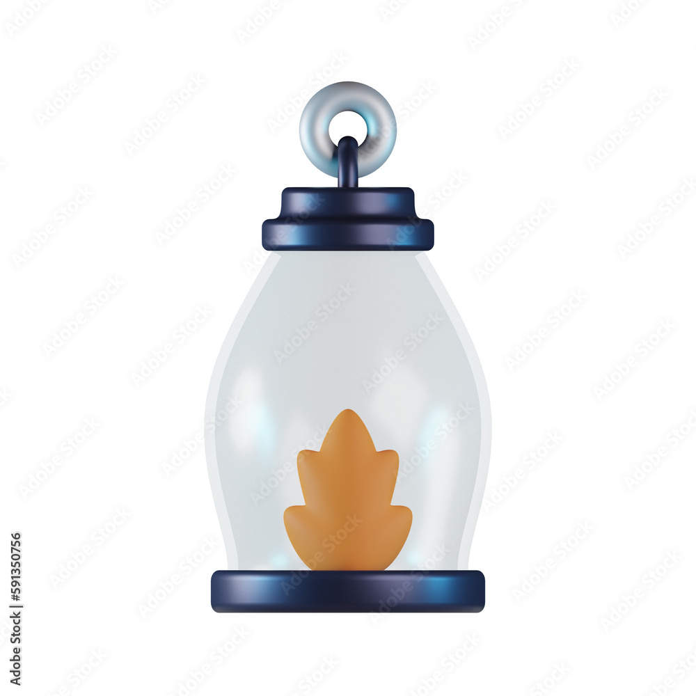 Obraz premium Camping Lantern 3D Icon