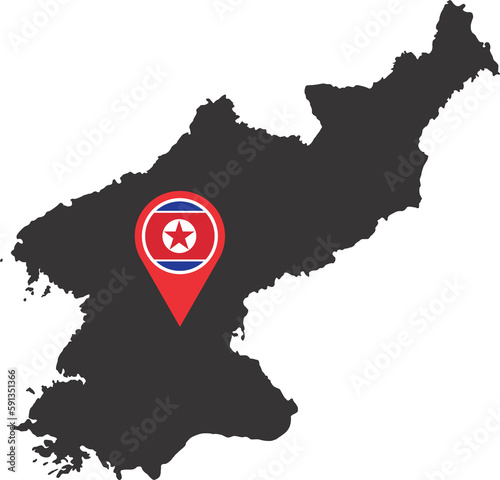 North Korea pin map location 2023040832
